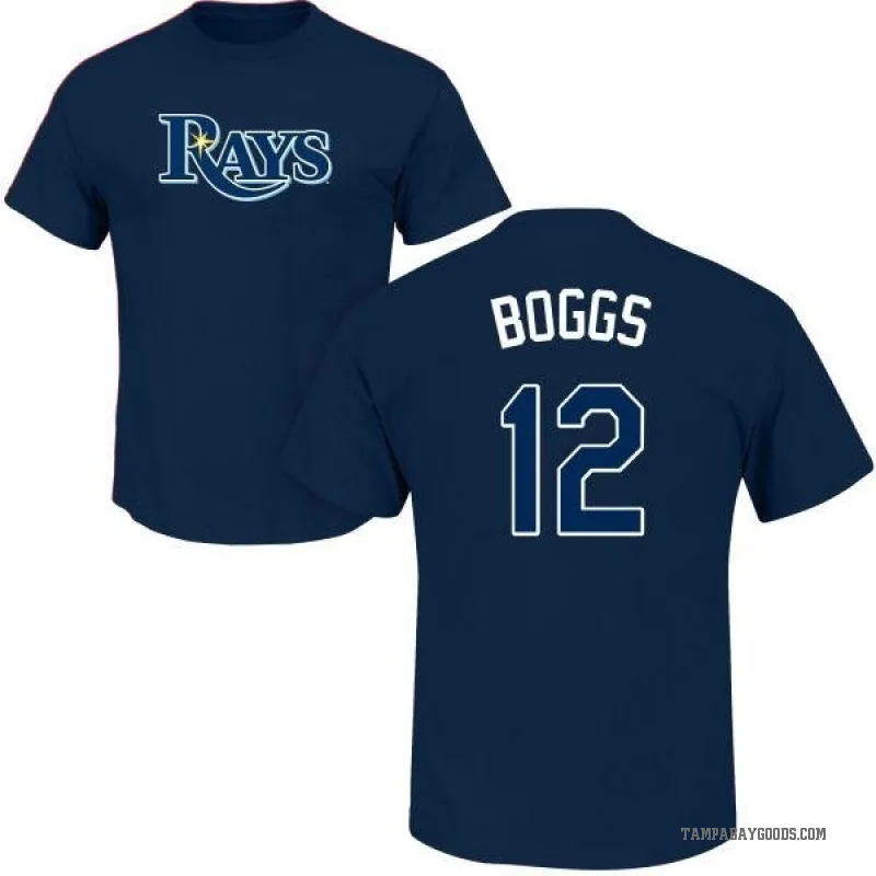 Shirts, Wade Boggs Tampa Bay Rays Stitched Jersey Size Mens Large