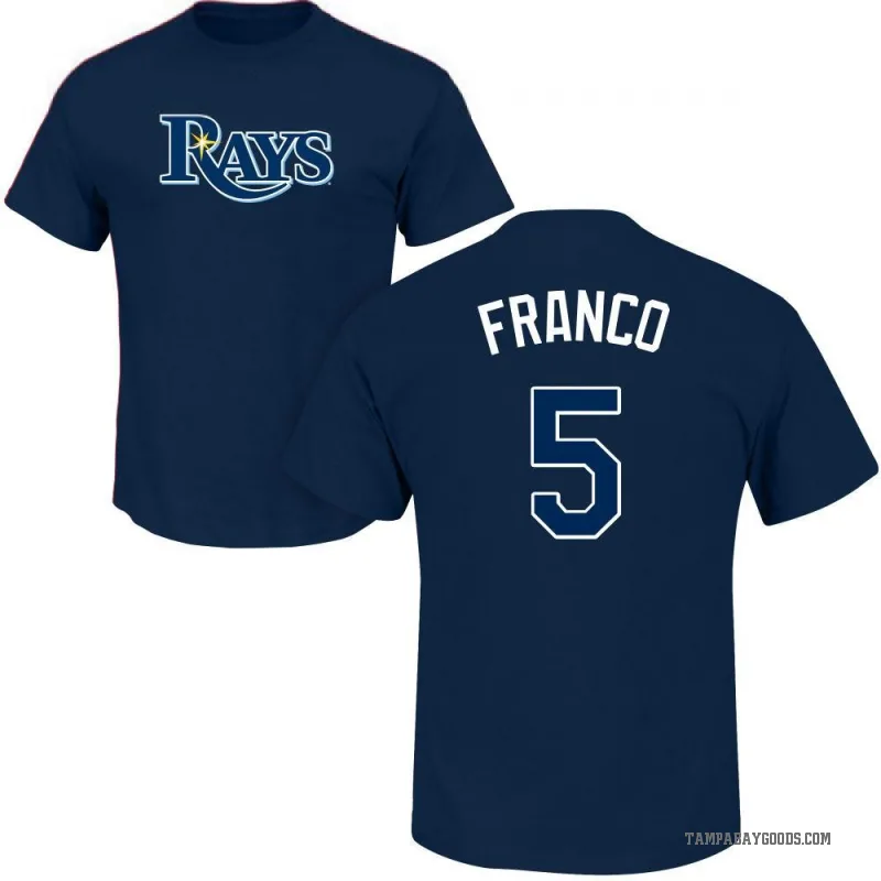 Nike / Youth Tampa Bay Rays Wander Franco #5 Blue T-Shirt